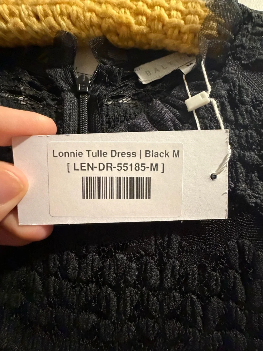 Baltic Born Black Tulle Midi Skirt